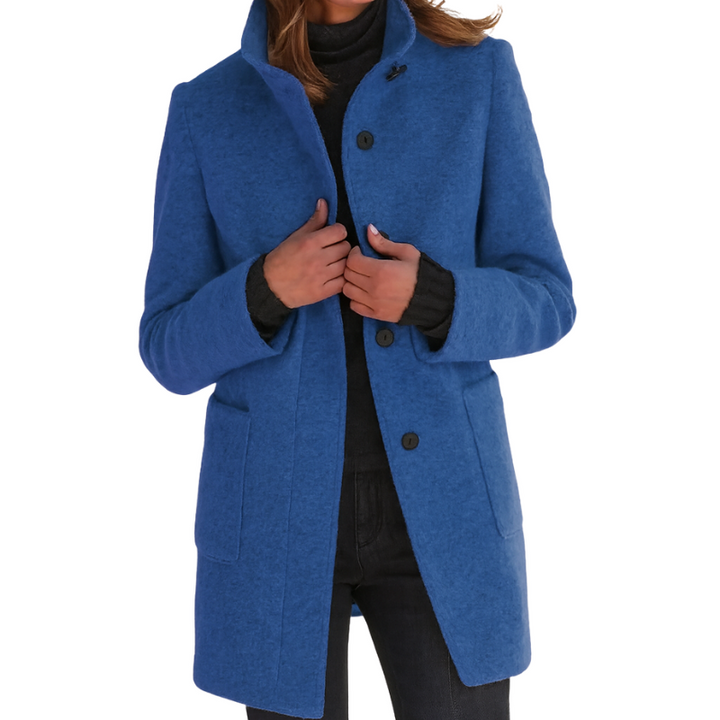 Dames Lange Jas met Klassiek Design