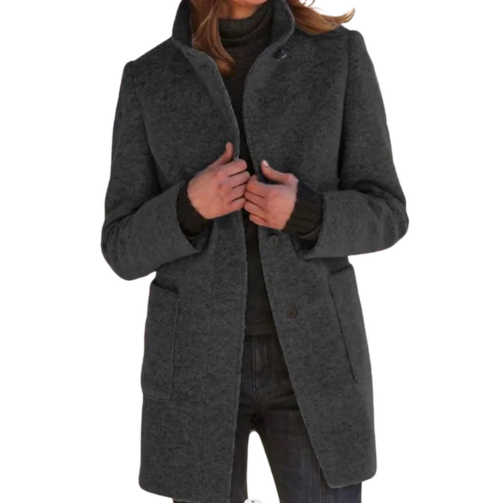 Dames Lange Jas met Klassiek Design